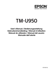 Epson TM-U950 Manuel D'utilisation