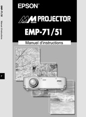Epson EMP-71 Manuel D'instructions