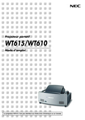 NEC WT610 Mode D'emploi