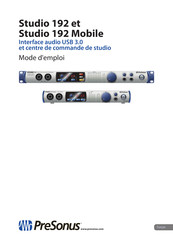 PRESONUS Studio 192 Mode D'emploi