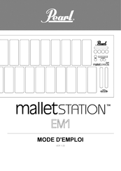 Pearl malletstation EM1 Mode D'emploi