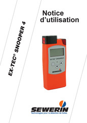 sewerin EX-TEC SNOOPER 4 Notice D'utilisation