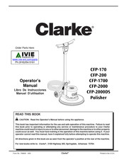 Clarke CFP-200 Manuel D'utilisation