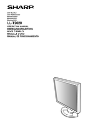 Sharp LL-T2020 Mode D'emploi