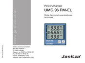 janitza UMG 96 RM-EL Mode D'emploi Et Caractéristiques Techniques