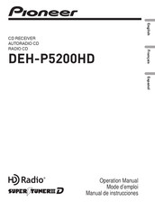 Pioneer DEH-P5200HD Mode D'emploi