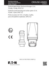 Eaton CROUSE-HINDS GHG 512 85 Mode D'emploi