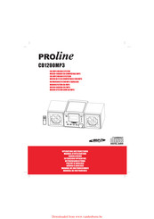 Proline CD1200MP3 Manuel D'utilisation