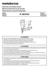 Metabo HPT N 3804A5 Manuel D'instructions