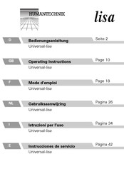 HumanTechnik Universal-lisa Mode D'emploi