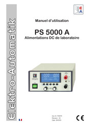 Electro-Automatik PS 5000 A Manuel D'utilisation