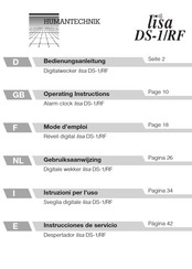 HumanTechnik lisa DS-1/RF Mode D'emploi