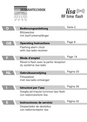 HumanTechnik lisa RF time flash Mode D'emploi