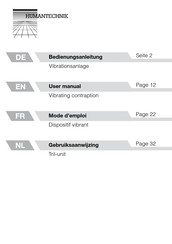 HumanTechnik A-3310-0 Mode D'emploi