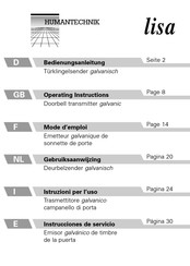 Humantechnik lisa Mode D'emploi