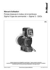 ProMinent Sigma X Manuel D'utilisation