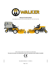 Walker D21d Manuel D'instructions