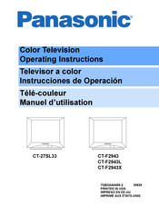 Panasonic CT-F2943X Manuel D'utilisation