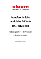 ELCOM TLM 2000 Notice Originale