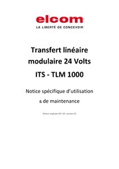 ELCOM TLM 1000 Notice Originale