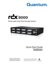 Quantum rdx 8000 Directives D'installation