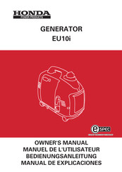 Honda Power Products EU10i Manuel De L'utilisateur