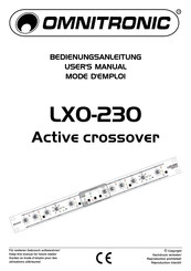 Omnitronic LXO-230 Mode D'emploi