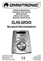 Omnitronic DJS-1200 Mode D'emploi