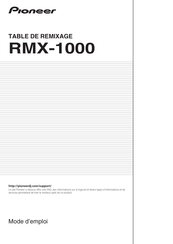 Pioneer RMX-1000 Mode D'emploi