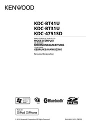 Kenwood KDC-BT41U Mode D'emploi