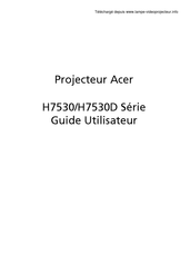 Acer H7530D Guide Utilisateur