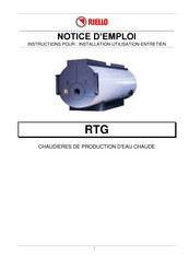 Riello RTG Notice D'emploi