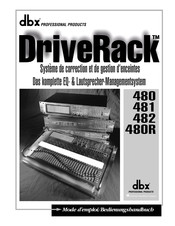 dbx DriveRack 482 Mode D'emploi