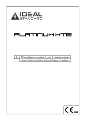 Ideal Standard PLANTINUM HTE Notice D'emploi