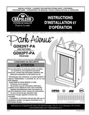 Napoleon Park Avenue Instructions D'installation Et D'opération