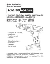 Haussmann 5959003 Guide D'utilisation