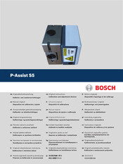Bosch P-Assist S5 Notice Originale