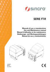 Sincro FT-R Série Manuel D'utilisation Et De Maintenance