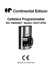 CONTINENTAL EDISON CECF12PSS Manuel D'utilisation