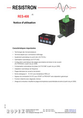 Ropex RESISTRON RES-408 Notice D'utilisation