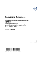 Riello UPS ELEKTROMATEN VST 2000 Instructions De Montage