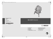 Bosch GLL 3-15 X Professional Notice Originale