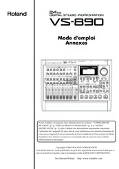 Roland VS-890 Mode D'emploi