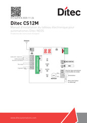 Ditec CS12M Manuel D'installation