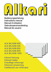 Alkari ALK L 1000 Manuel D'utilisation