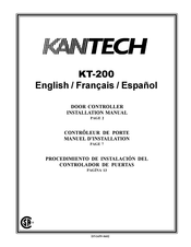 Kantech KT-200 Manuel D'installation