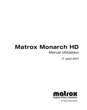 Matrox Monarch HD Manuel Utilisateur