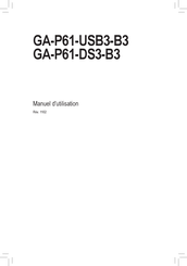 Gigabyte GA-P61-USB3-B3 Manuel D'utilisation