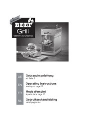 Gourmet Maxx Beef Grill Mode D'emploi