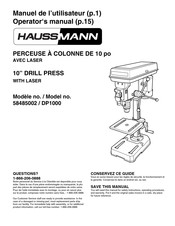 Haussmann 58485002 Manuel De L'utilisateur